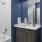 a bathroom with a tub sink and toilet